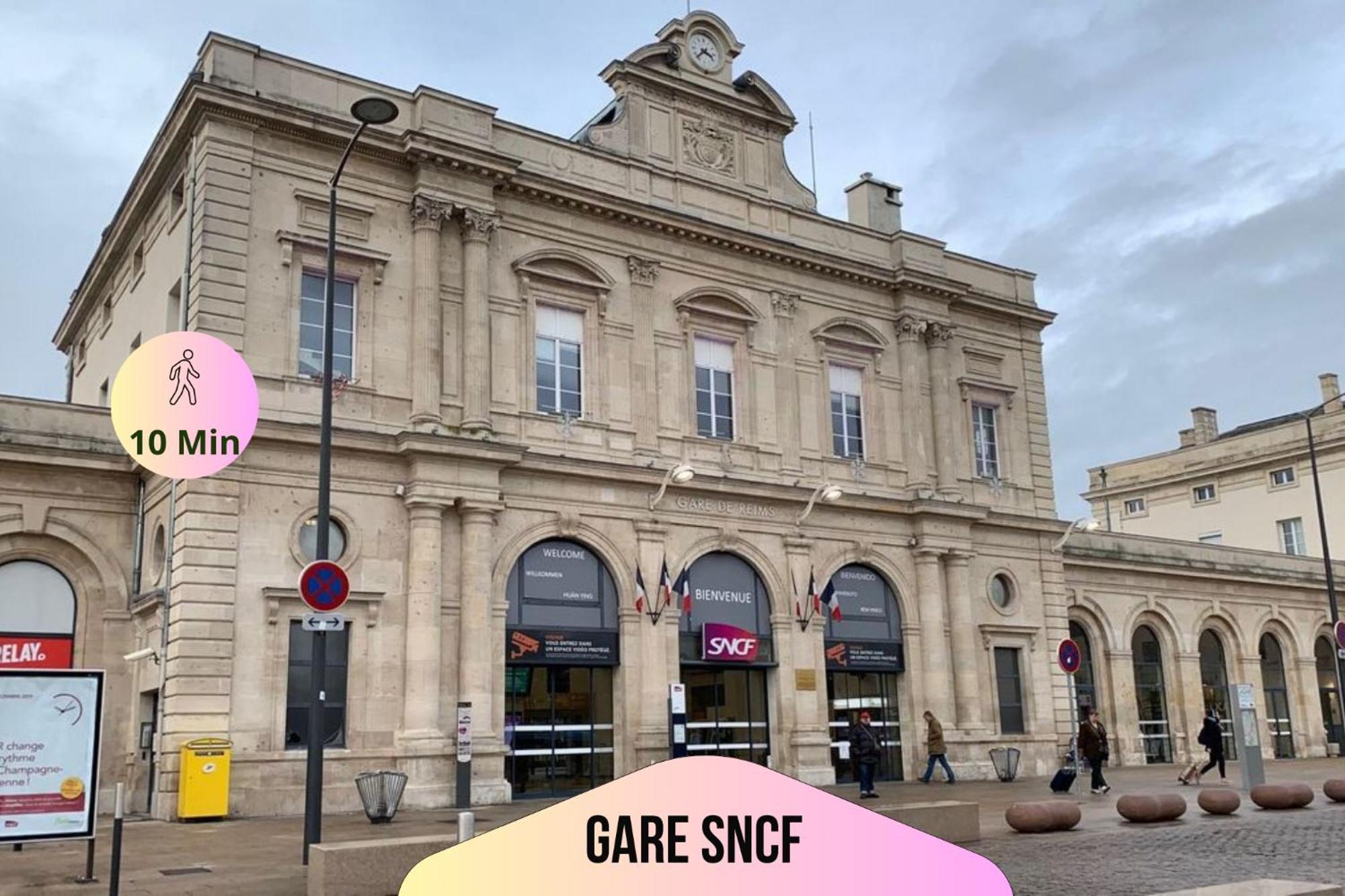 Refuge Urbain - Ideal Pro, Familles & Amis - Le Calme En Hypercentre - Wifi Haut Debit - Netflix - Machine A Laver - Gare, Cathedrale, Commerces, Restaurants & Transports En Commun A Moins De 10 Minutes A Pied Reims Kültér fotó
